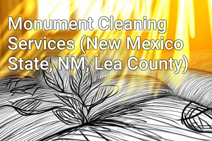 Monument Cleaning Services (New Mexico State, NM, Lea County)