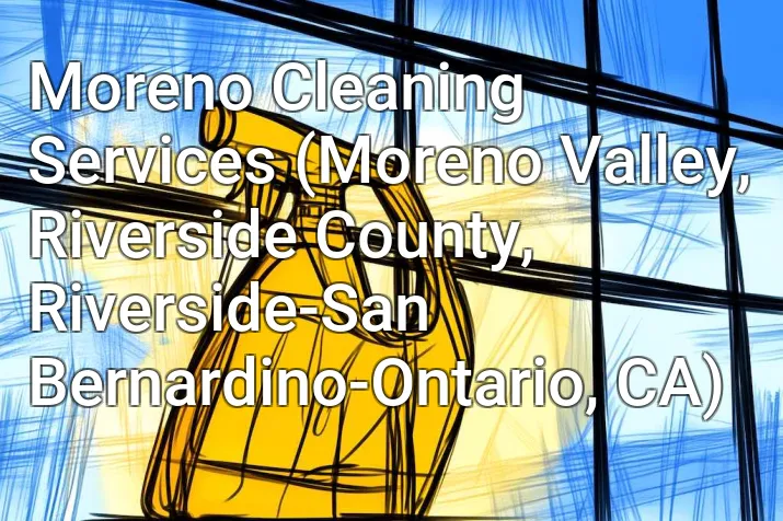 Moreno Cleaning Services (Moreno Valley, Riverside County, Riverside-San Bernardino-Ontario, CA)