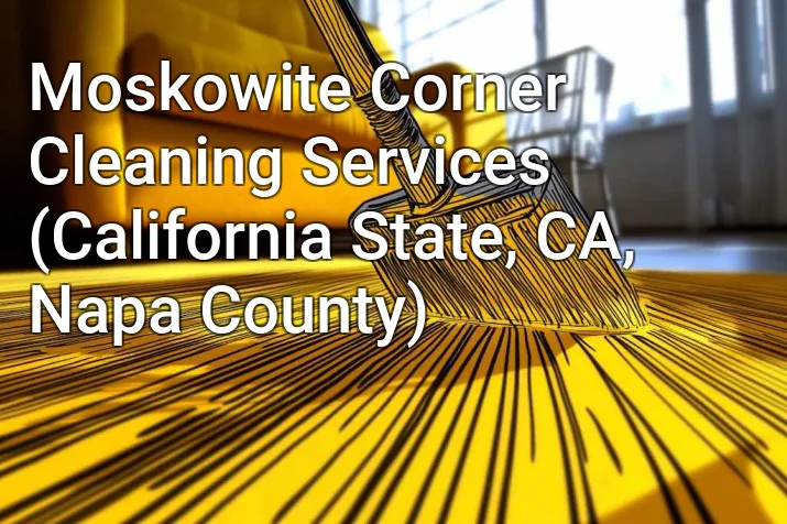 Moskowite Corner Cleaning Services (California State, CA, Napa County)