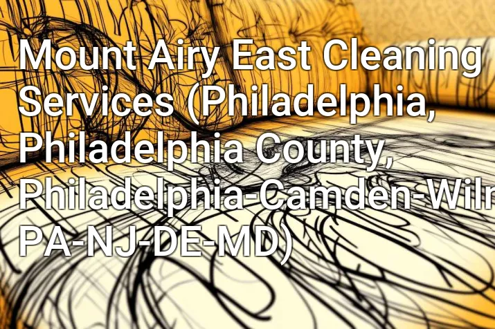 Mount Airy East Cleaning Services (Philadelphia, Philadelphia County, Philadelphia-Camden-Wilmington, PA-NJ-DE-MD)