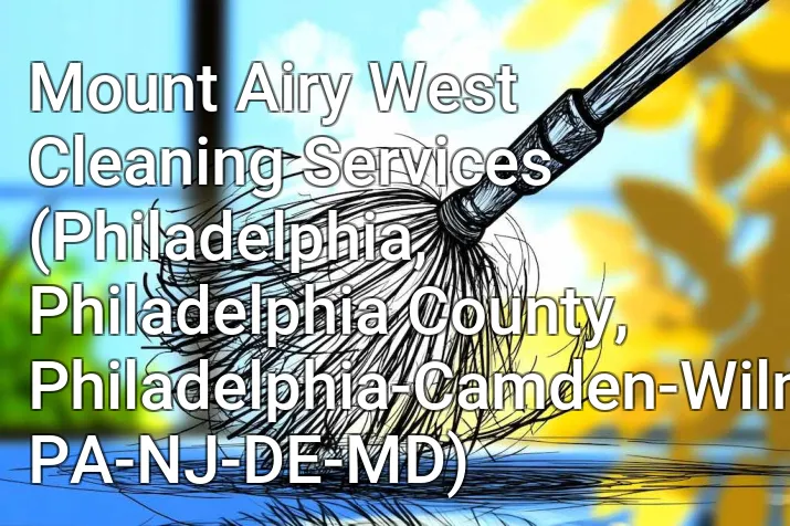 Mount Airy West Cleaning Services (Philadelphia, Philadelphia County, Philadelphia-Camden-Wilmington, PA-NJ-DE-MD)