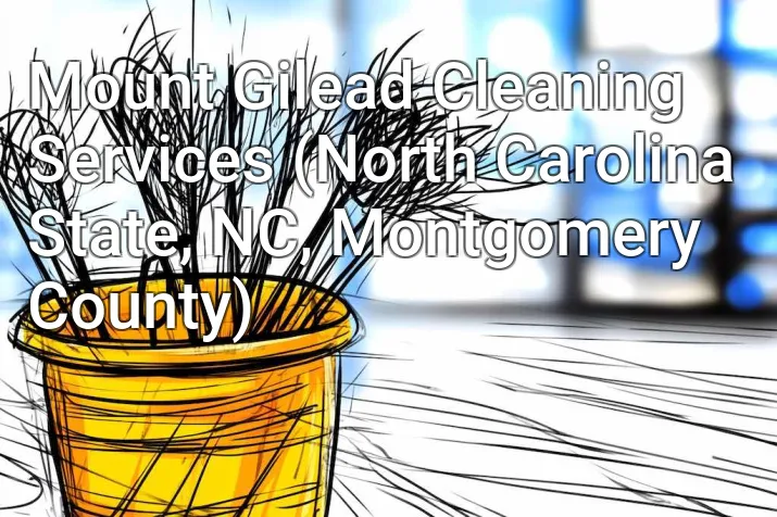 Mount Gilead Cleaning Services (North Carolina State, NC, Montgomery County)