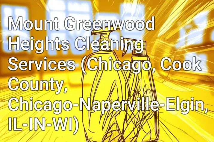 Mount Greenwood Heights Cleaning Services (Chicago, Cook County, Chicago-Naperville-Elgin, IL-IN-WI)