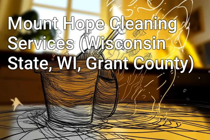 Mount Hope Cleaning Services (Wisconsin State, WI, Grant County)