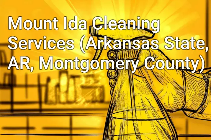 Mount Ida Cleaning Services (Arkansas State, AR, Montgomery County)
