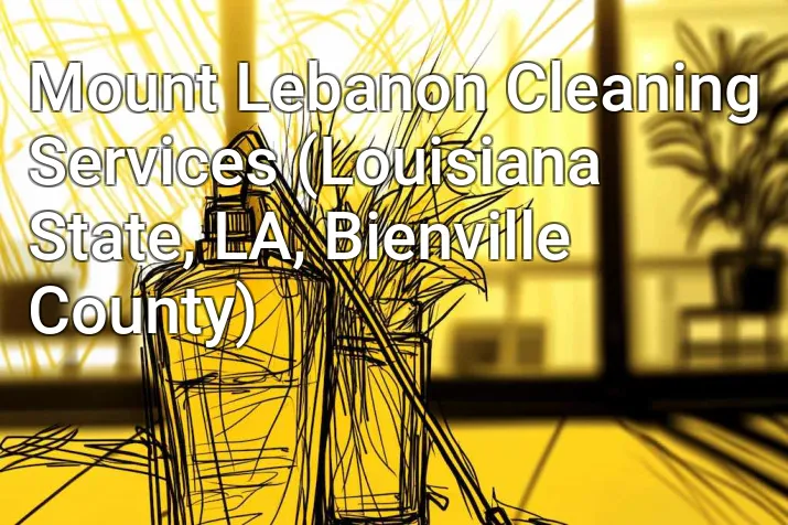 Mount Lebanon Cleaning Services (Louisiana State, LA, Bienville County)