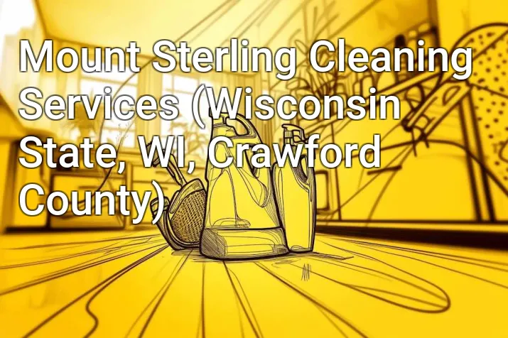 Mount Sterling Cleaning Services (Wisconsin State, WI, Crawford County)