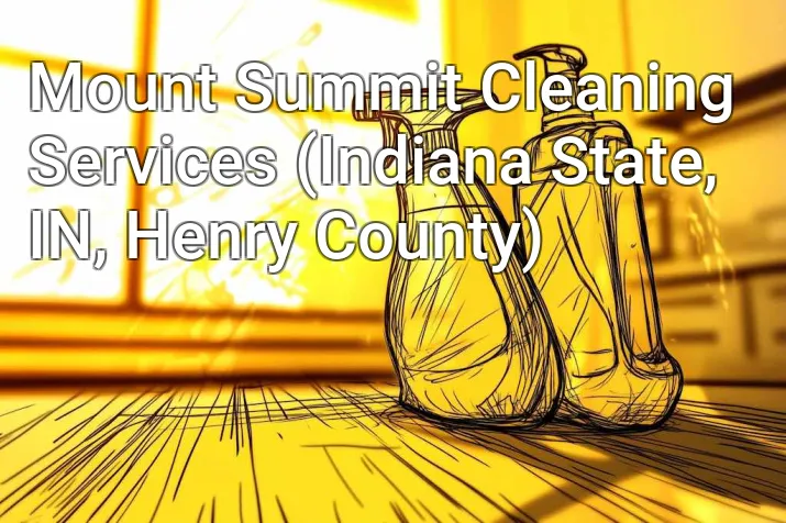 Mount Summit Cleaning Services (Indiana State, IN, Henry County)