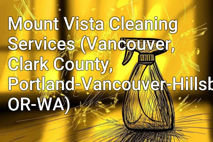 Mount Vista Cleaning Services (Vancouver, Clark County, Portland-Vancouver-Hillsboro, OR-WA)