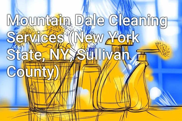 Mountain Dale Cleaning Services (New York State, NY, Sullivan County)
