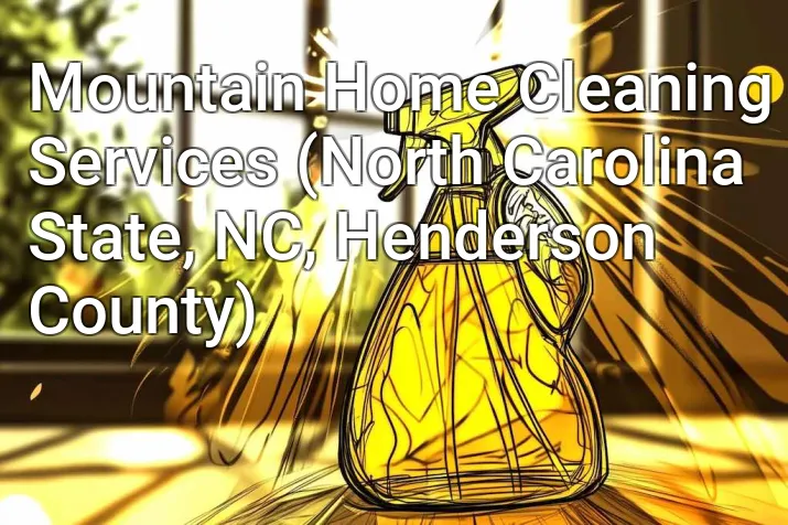 Mountain Home Cleaning Services (North Carolina State, NC, Henderson County)