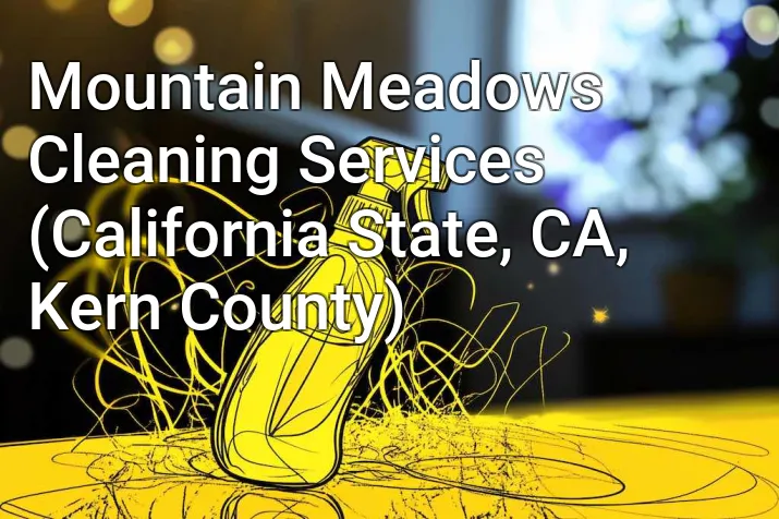 Mountain Meadows Cleaning Services (California State, CA, Kern County)
