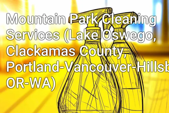 Mountain Park Cleaning Services (Lake Oswego, Clackamas County, Portland-Vancouver-Hillsboro, OR-WA)