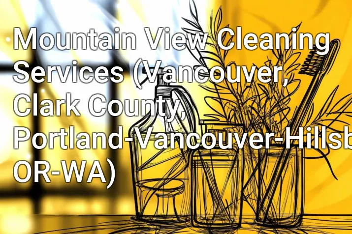 Mountain View Cleaning Services (Vancouver, Clark County, Portland-Vancouver-Hillsboro, OR-WA)