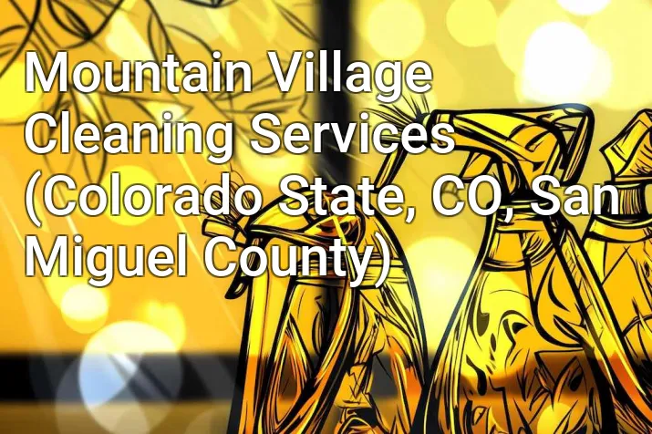 Mountain Village Cleaning Services (Colorado State, CO, San Miguel County)