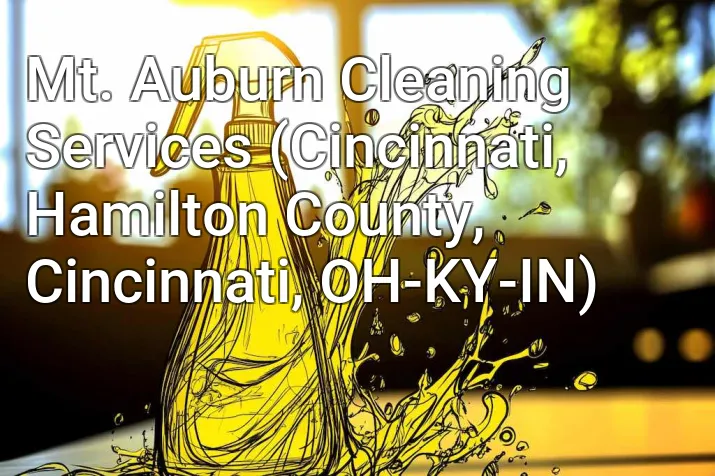 Mt. Auburn Cleaning Services (Cincinnati, Hamilton County, Cincinnati, OH-KY-IN)