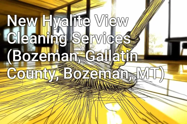 New Hyalite View Cleaning Services (Bozeman, Gallatin County, Bozeman, MT)