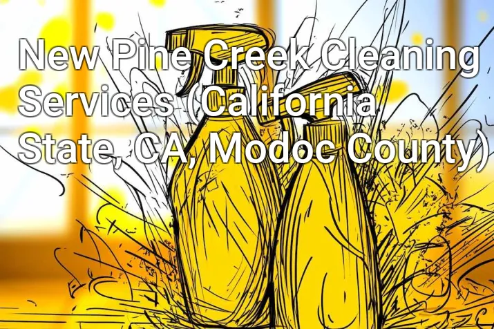 New Pine Creek Cleaning Services (California State, CA, Modoc County)