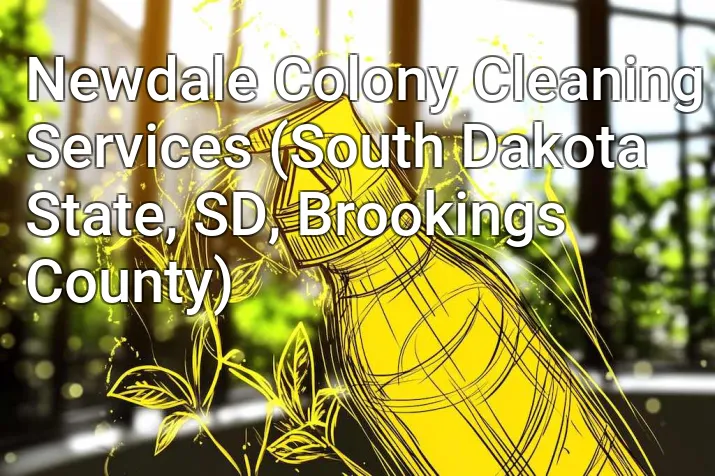 Newdale Colony Cleaning Services (South Dakota State, SD, Brookings County)