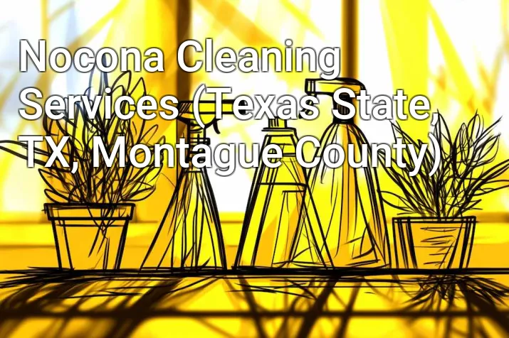 Nocona Cleaning Services (Texas State, TX, Montague County)