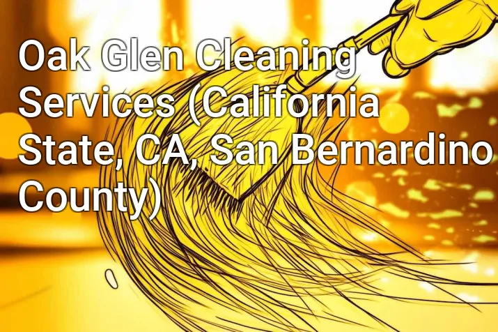 Oak Glen Cleaning Services (California State, CA, San Bernardino County)