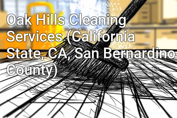 Oak Hills Cleaning Services (California State, CA, San Bernardino County)
