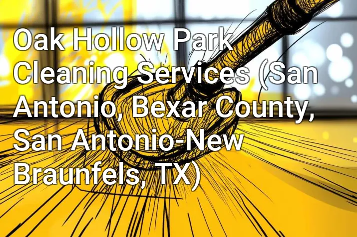 Oak Hollow Park Cleaning Services (San Antonio, Bexar County, San Antonio-New Braunfels, TX)