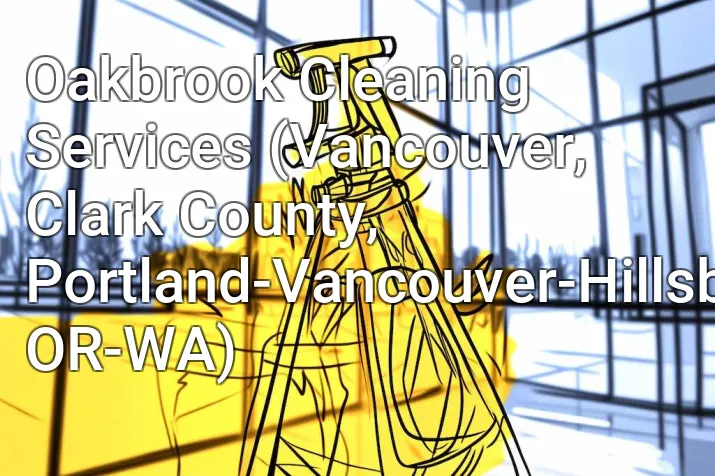 Oakbrook Cleaning Services (Vancouver, Clark County, Portland-Vancouver-Hillsboro, OR-WA)