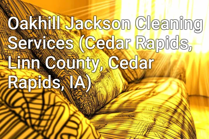 Oakhill Jackson Cleaning Services (Cedar Rapids, Linn County, Cedar Rapids, IA)