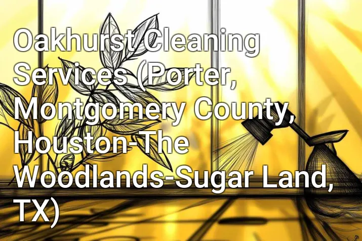 Oakhurst Cleaning Services (Porter, Montgomery County, Houston-The Woodlands-Sugar Land, TX)