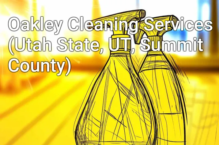 Oakley Cleaning Services (Utah State, UT, Summit County)