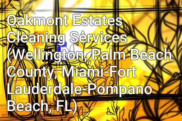 Oakmont Estates Cleaning Services (Wellington, Palm Beach County, Miami-Fort Lauderdale-Pompano Beach, FL)