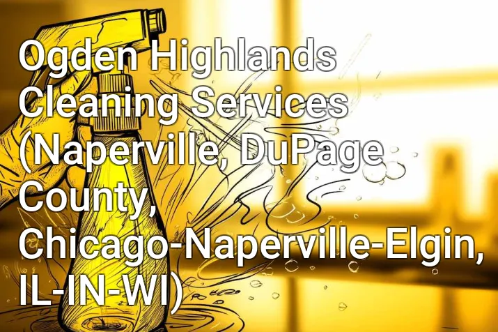 Ogden Highlands Cleaning Services (Naperville, DuPage County, Chicago-Naperville-Elgin, IL-IN-WI)