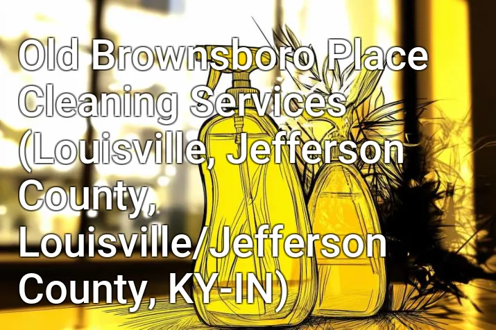 Old Brownsboro Place Cleaning Services (Louisville, Jefferson County, Louisville/Jefferson County, KY-IN)