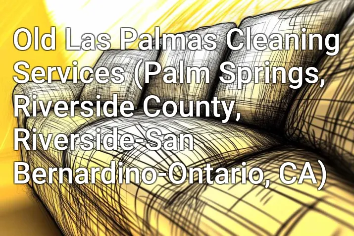 Old Las Palmas Cleaning Services (Palm Springs, Riverside County, Riverside-San Bernardino-Ontario, CA)