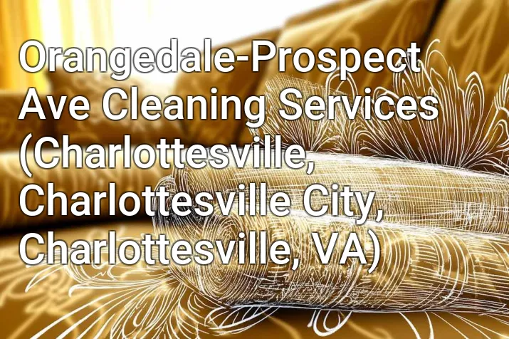 Orangedale-Prospect Ave Cleaning Services (Charlottesville, Charlottesville City, Charlottesville, VA)