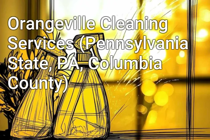 Orangeville Cleaning Services (Pennsylvania State, PA, Columbia County)