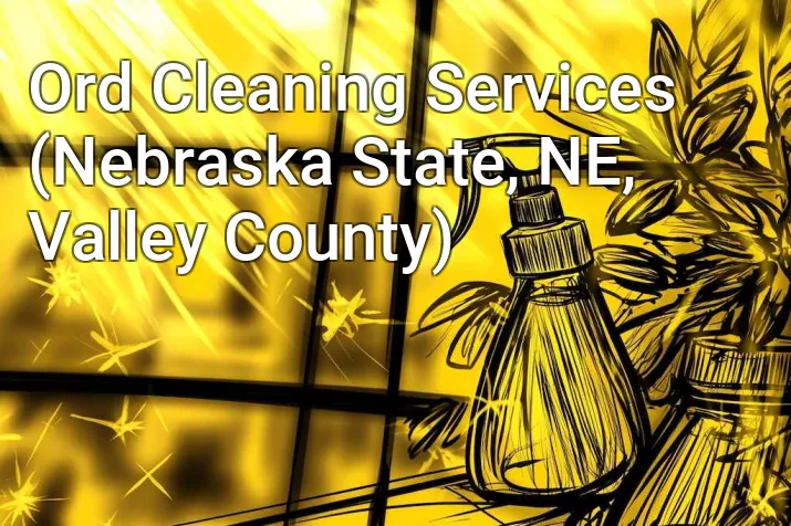 Ord Cleaning Services (Nebraska State, NE, Valley County)