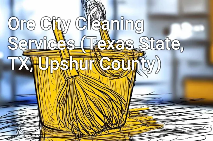 Ore City Cleaning Services (Texas State, TX, Upshur County)