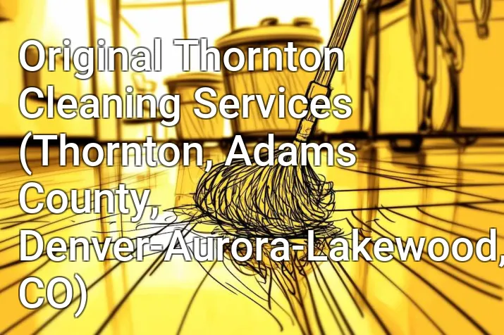 Original Thornton Cleaning Services (Thornton, Adams County, Denver-Aurora-Lakewood, CO)