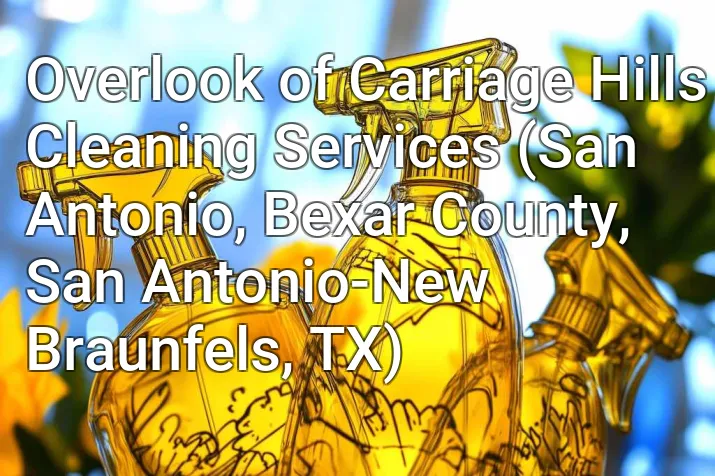 Overlook of Carriage Hills Cleaning Services (San Antonio, Bexar County, San Antonio-New Braunfels, TX)