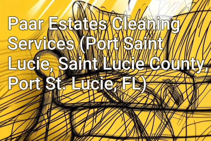Paar Estates Cleaning Services (Port Saint Lucie, Saint Lucie County, Port St. Lucie, FL)