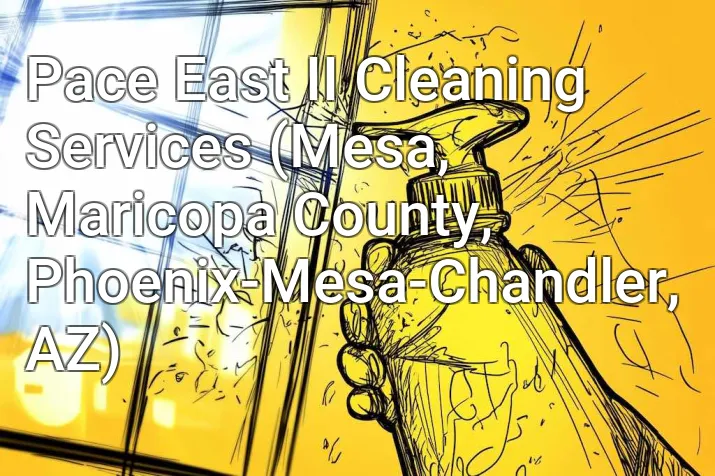 Pace East II Cleaning Services (Mesa, Maricopa County, Phoenix-Mesa-Chandler, AZ)