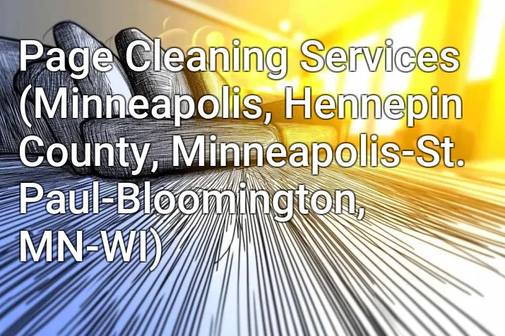 Page Cleaning Services (Minneapolis, Hennepin County, Minneapolis-St. Paul-Bloomington, MN-WI)