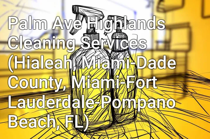 Palm Ave Highlands Cleaning Services (Hialeah, Miami-Dade County, Miami-Fort Lauderdale-Pompano Beach, FL)