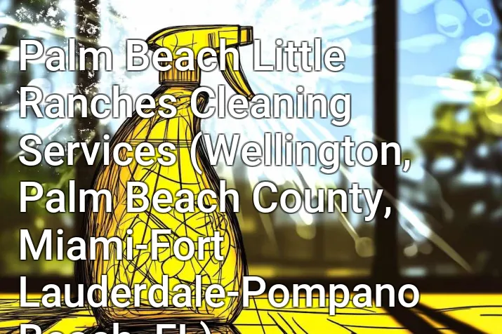 Palm Beach Little Ranches Cleaning Services (Wellington, Palm Beach County, Miami-Fort Lauderdale-Pompano Beach, FL)
