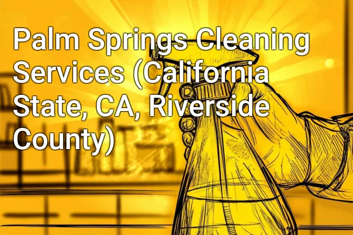 Palm Springs Cleaning Services (California State, CA, Riverside County)
