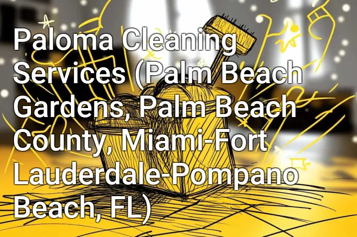 Paloma Cleaning Services (Palm Beach Gardens, Palm Beach County, Miami-Fort Lauderdale-Pompano Beach, FL)