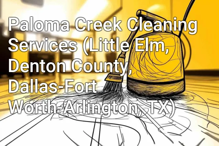 Paloma Creek Cleaning Services (Little Elm, Denton County, Dallas-Fort Worth-Arlington, TX)