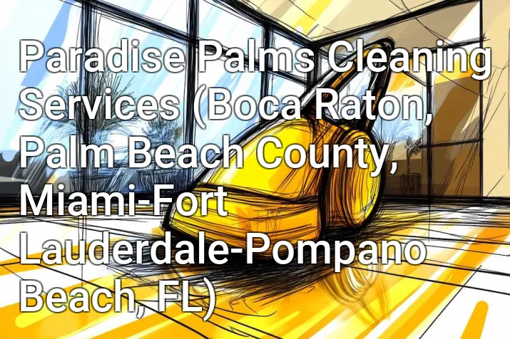 Paradise Palms Cleaning Services (Boca Raton, Palm Beach County, Miami-Fort Lauderdale-Pompano Beach, FL)